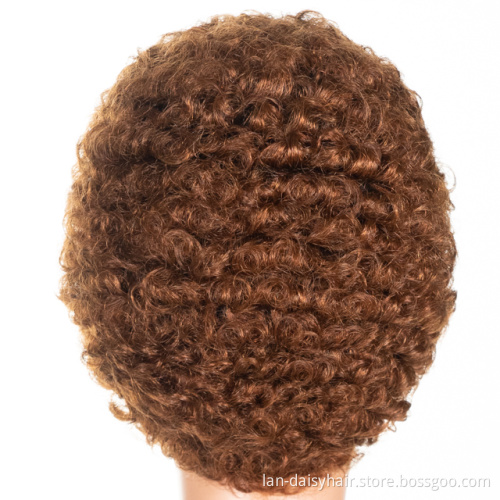 Cheap Short Pixie Cut Most Popular Hair Texture Afro Curly Machine made None Lace Human Hair Wigs